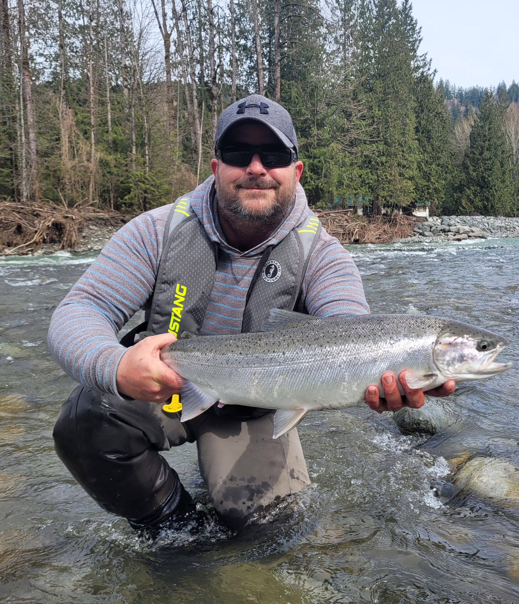 Matt with another beauty caught on the Chilliwack River